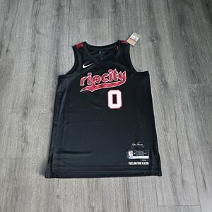 Nike Portland Trailblazers Damian Lillard City Edition Jersey Mens Size 48 Large